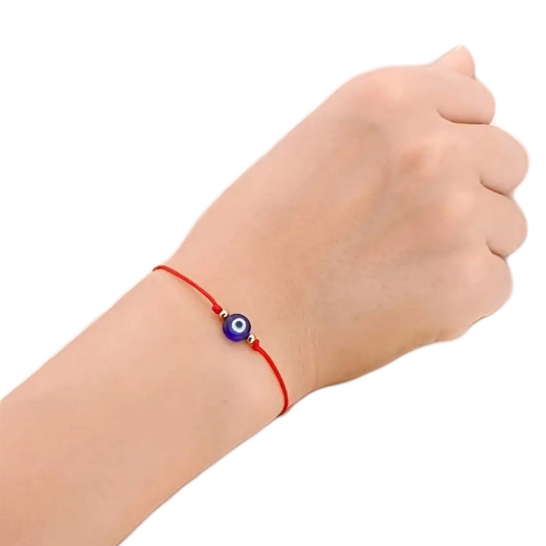 Bracelet fil rouge soleil, chakra plexus solaire -Shamballaya